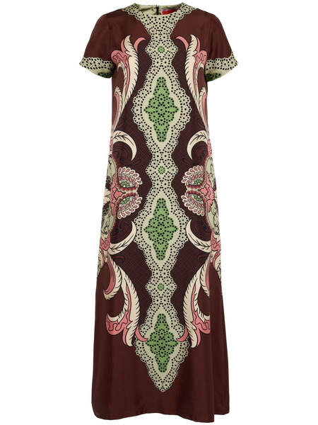  La Doublej Swing Midi Dress - Brown 