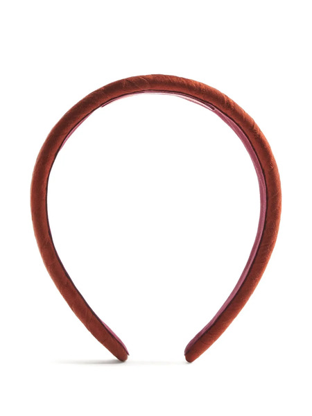  La Doublej Textured Flat Headband - Brown 