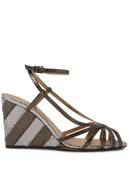  La Doublej The Weekend Wedge Sandals - Grey 