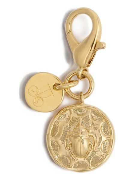  La Doublej Winged Scarab Charm - Gold 