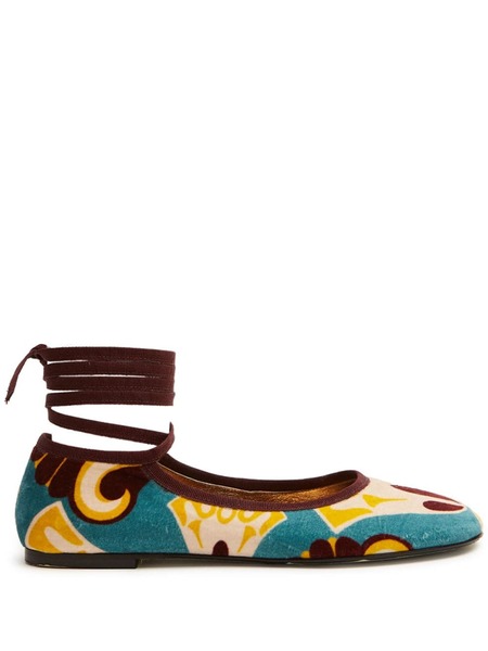  La Doublej Winter Ballerina Shoes - Blue 