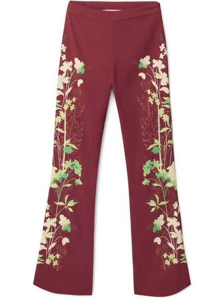  La Doublej Woodland-print Trousers - Red 