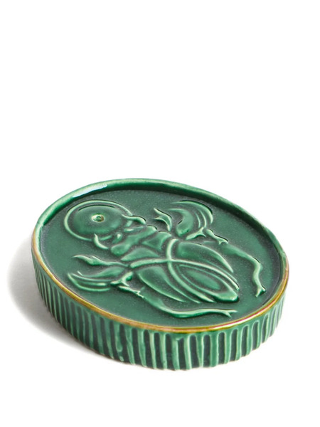  La Doublej X Beto Val Fantastic Creatures Embossed Oval Incense Holder - Green 