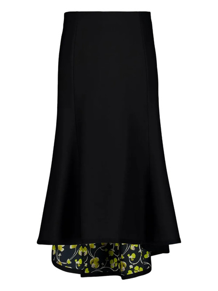  La Doublej Zip-fastening Midi Skirt - Black 