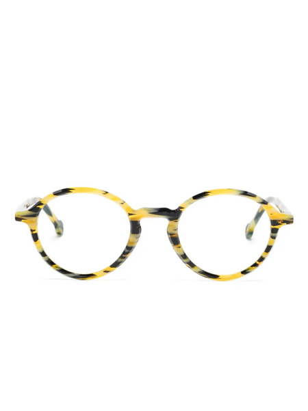  L.a. Eyeworks Buck Round-frame Glasses - Yellow 