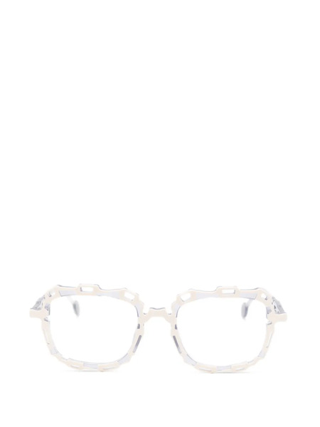  L.a. Eyeworks Catena Geometric-frame Glasses - Grey 