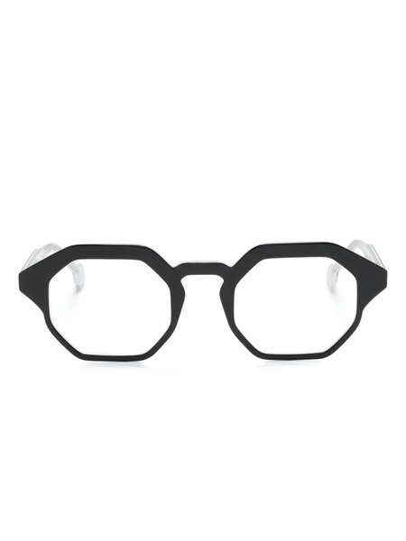  L.a. Eyeworks Geometric-frame Glasses - Black 