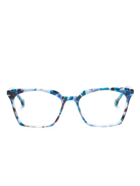  L.a. Eyeworks Levi Square-frame Glasses - Blue 
