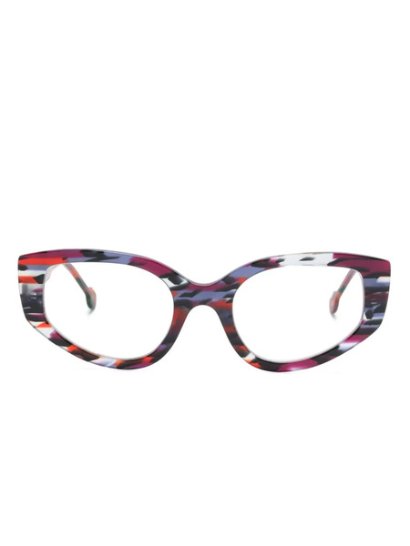  L.a. Eyeworks Rooster Cat-eye Frame Glasses - Red 