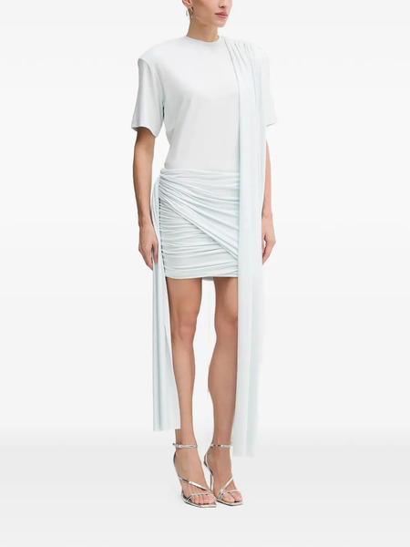  La Mania Anya Draped Mini Dress - Blue 