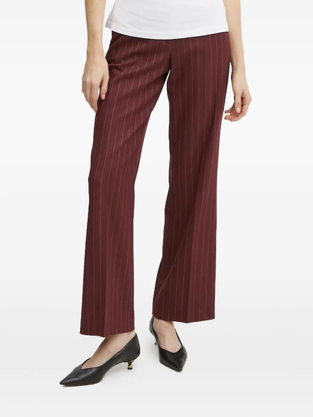  La Mania Pinstripe-pattern Trousers - Red 