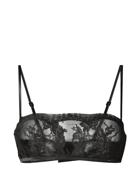  La Perla Floral-lace Bra - Black 