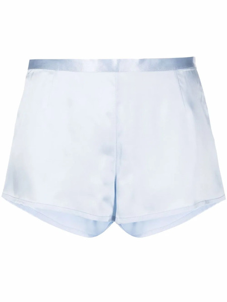  La Perla Satin Pajama Shorts - Blue 