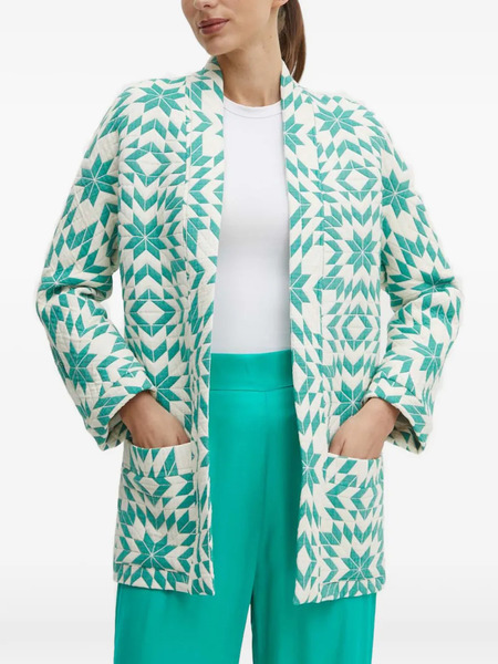  La Petite Française Video Geometric-pattern Jacket - Green 