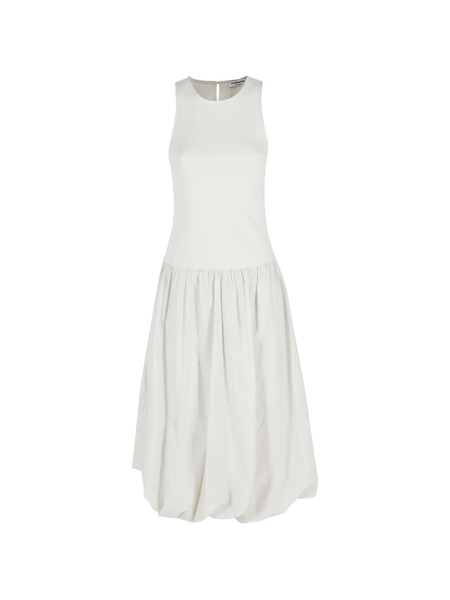  La Piscine Sleeveless Gathered Dress - Neutrals 