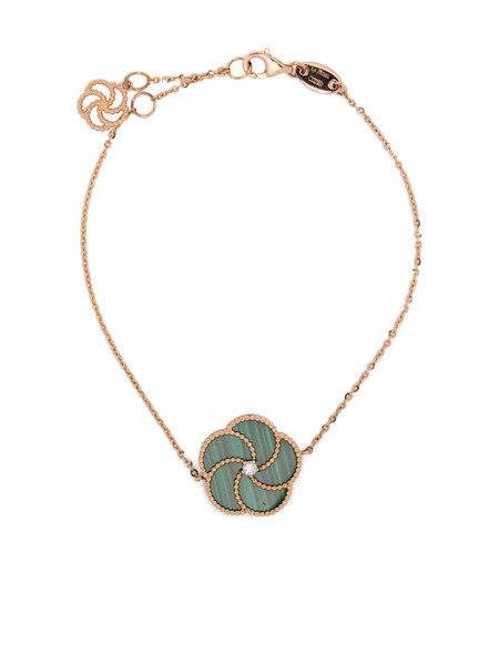  La Prima Gioielli 18k Rose Gold Flower Diamond Bracelet - Pink 