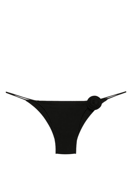  La Reveche Ashar Floral-appliqué Bikini Bottom - Black 