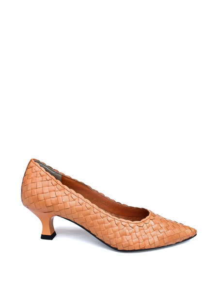  La-rose Carol Woven Pumps - Orange 