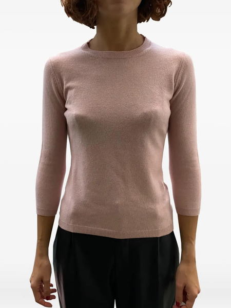  La Rose Crew-neck Cashmere Sweater - Pink 