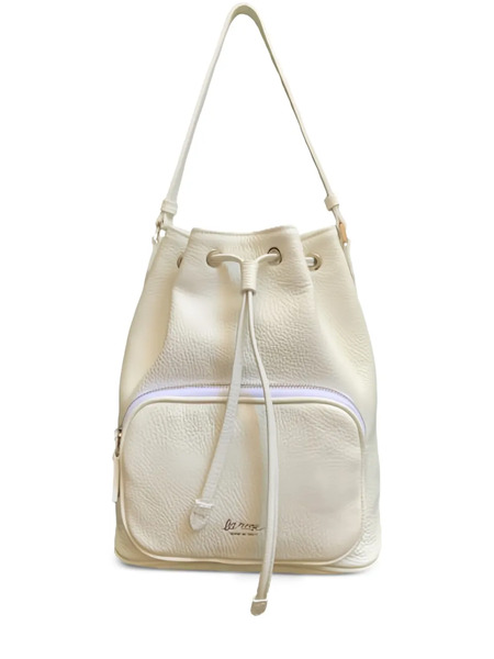  La Rose Drawstring Pocket Bucket Bag - Neutrals 