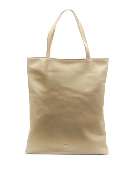  La Rose Leather Tote Bag - Neutrals 