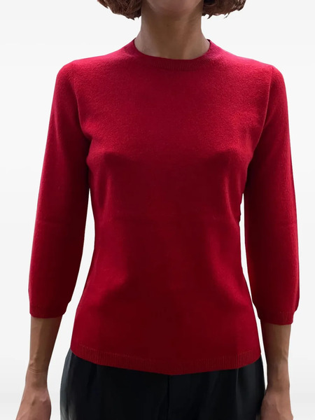  La Rose Three-quarter-sleeved Top - Red 