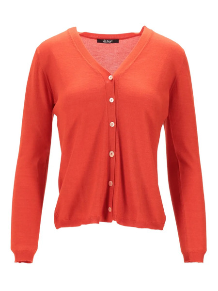  La Rose V-neck Cardigan - Orange 