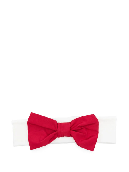  La Stupenderia Bow Headband - White 