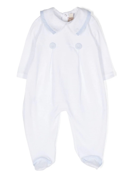  La Stupenderia Contrast-trim Cotton Pyjamas - White 