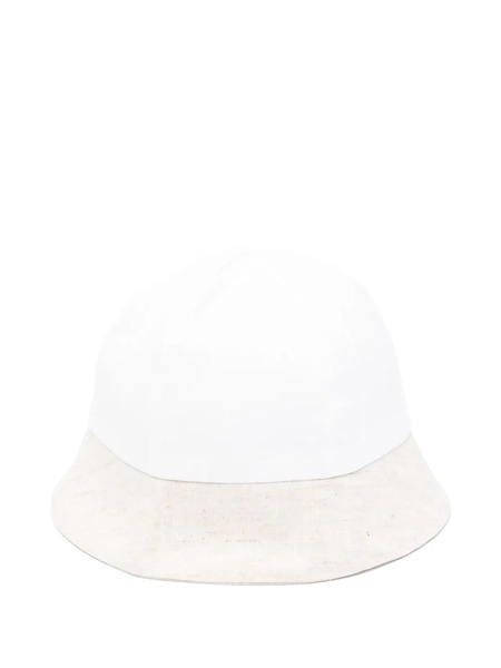  La Stupenderia Contrasting-brim Hat - White 