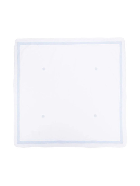  La Stupenderia Contrasting-edge Blanket - White 
