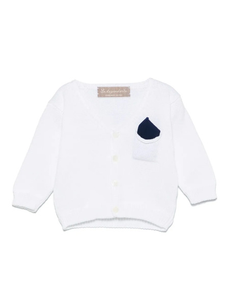  La Stupenderia Cotton Cardigan - White 