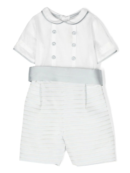  La Stupenderia Detachable-belt Romper - Blue 