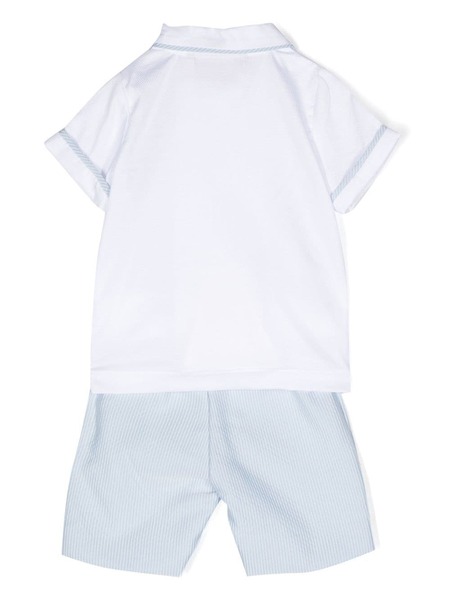  La Stupenderia Edoardo Double-breasted Short-set - White 