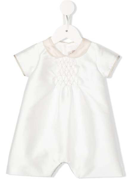  La Stupenderia Front Gathered-detail Romper - White 