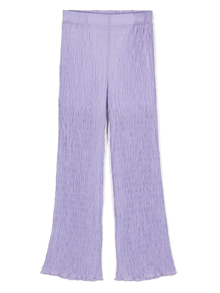  La Stupenderia Gathered-detail Trousers - Purple 