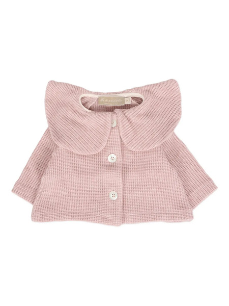  La Stupenderia Large-collar Cardigan - Pink 