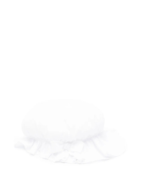  La Stupenderia Linen Hat - White 
