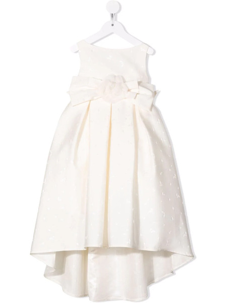  La Stupenderia Oversized-bow Dress - Neutrals 