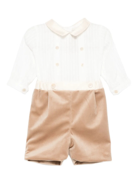  La Stupenderia Peter Pan-collar Jumpsuit - Neutrals 