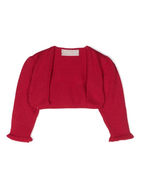  La Stupenderia Ribbed-trim Cropped Cardigan - Red 