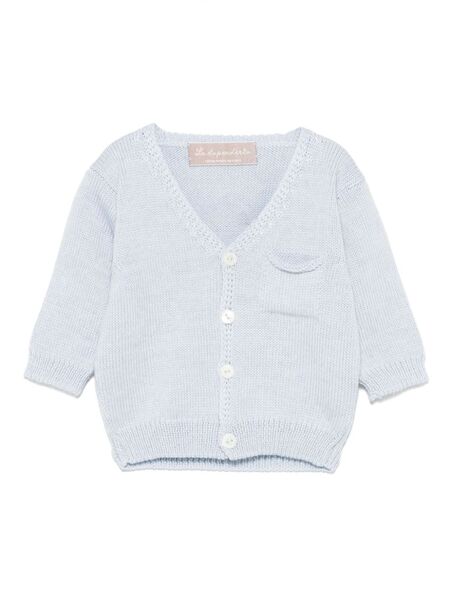  La Stupenderia V-neck Cardigan - Blue 