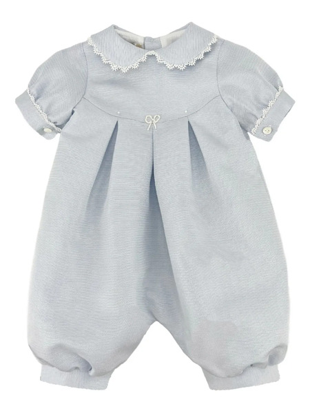  La Stupenderia Vittorio Lace-trim Romper - Blue 