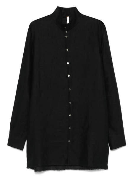  Label Under Construction Linen Shirt - Black 