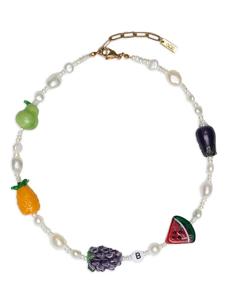  Labelled Jewellery Fruit Garden Pearl Choker - Silver 