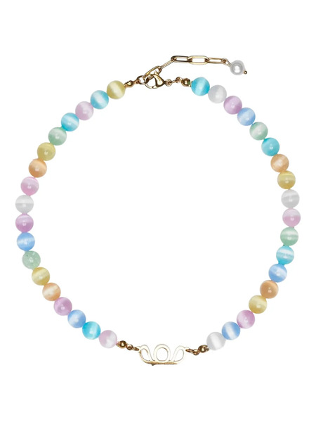  Labelled Jewellery Selene Beaded Choker - Gold 