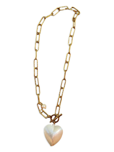  Labelled Jewellery Shelley Heart-chain Necklace - Gold 