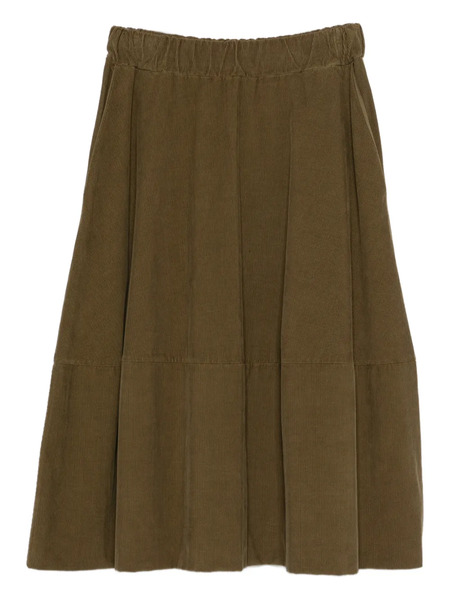  Labo Art Corduroy Elasticated-waist Skirt - Green 