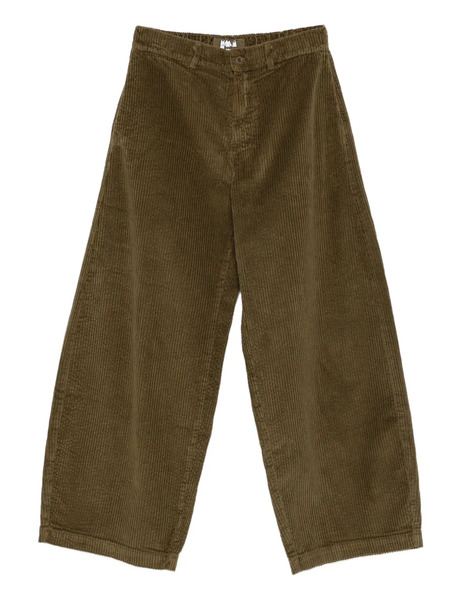  Labo Art Corduroy Flared Trousers - Green 