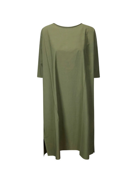  Labo Art Crew-neck Midi Dress - Green 